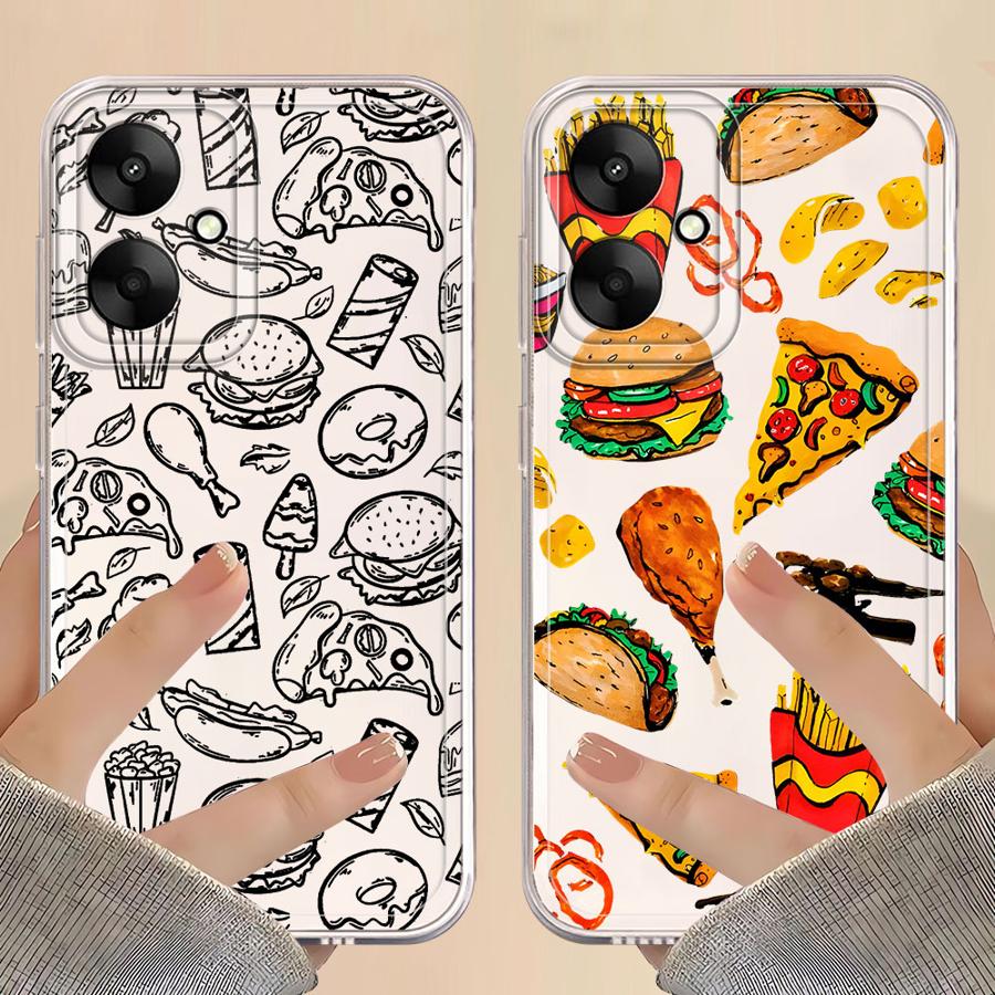 Soft Phone Cover Phone Case for Xiaomi Mi 11T Pro 11 Lite Gourmet Burger