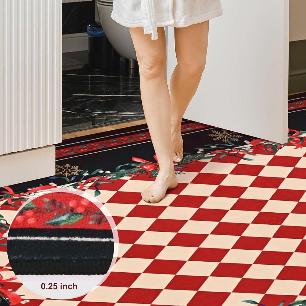 Bedroom Flannel Pattern Washable Carpet Fully Fitted Soft Winter Bedroom Non-slip Floor Mat Home Decoration