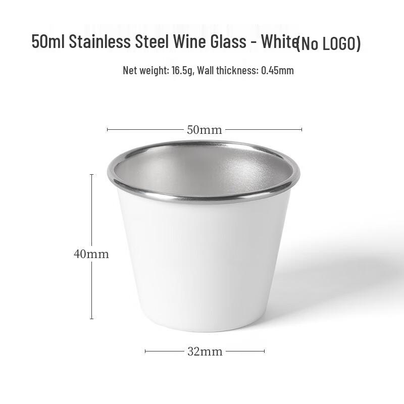 Jun Kai Wei 50ML Portable Stainless Steel Outdoor Stackable Mug