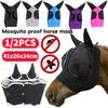Anti Fly Stretchy Knitted Mesh Mask Ear Protection Meshed Horse Ear Cover Fly Mask Bonnet Net Horse Riding Equestrian Equipment