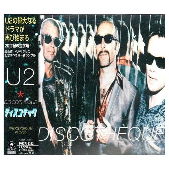 Used U2 Single CD "Discotheque" Japanese Edition