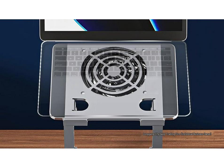 2025 Universal Folding Laptop Cooling Pad with Dual-Layer Fan Stand