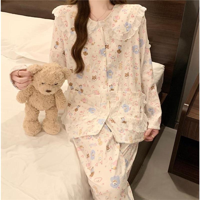 Women's Pajamas Set Pajamas 2-piece Set Airy Soft Casual Printed Pajamas