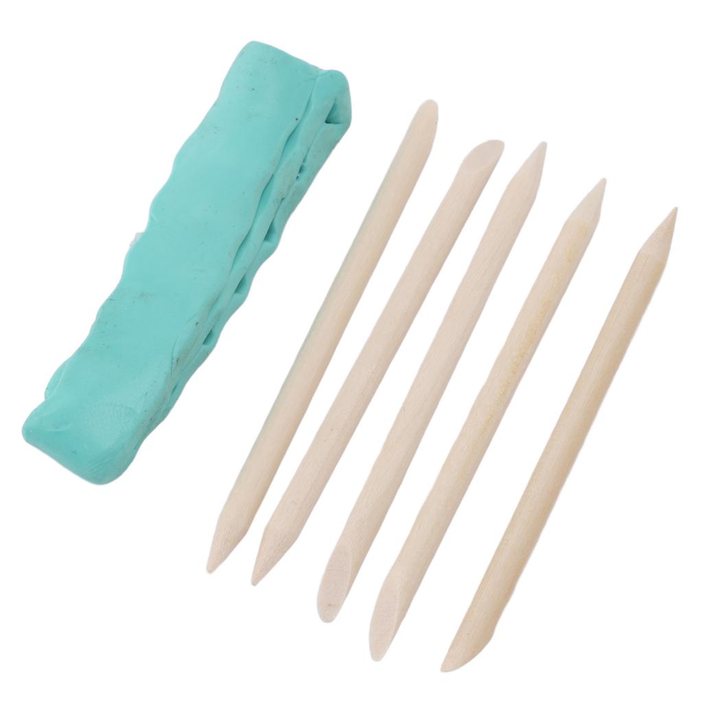 Watch Repairing Cleansing Clay Dirts Grease Removal with 5 Assist Sticks for Watch Plates Bridges
