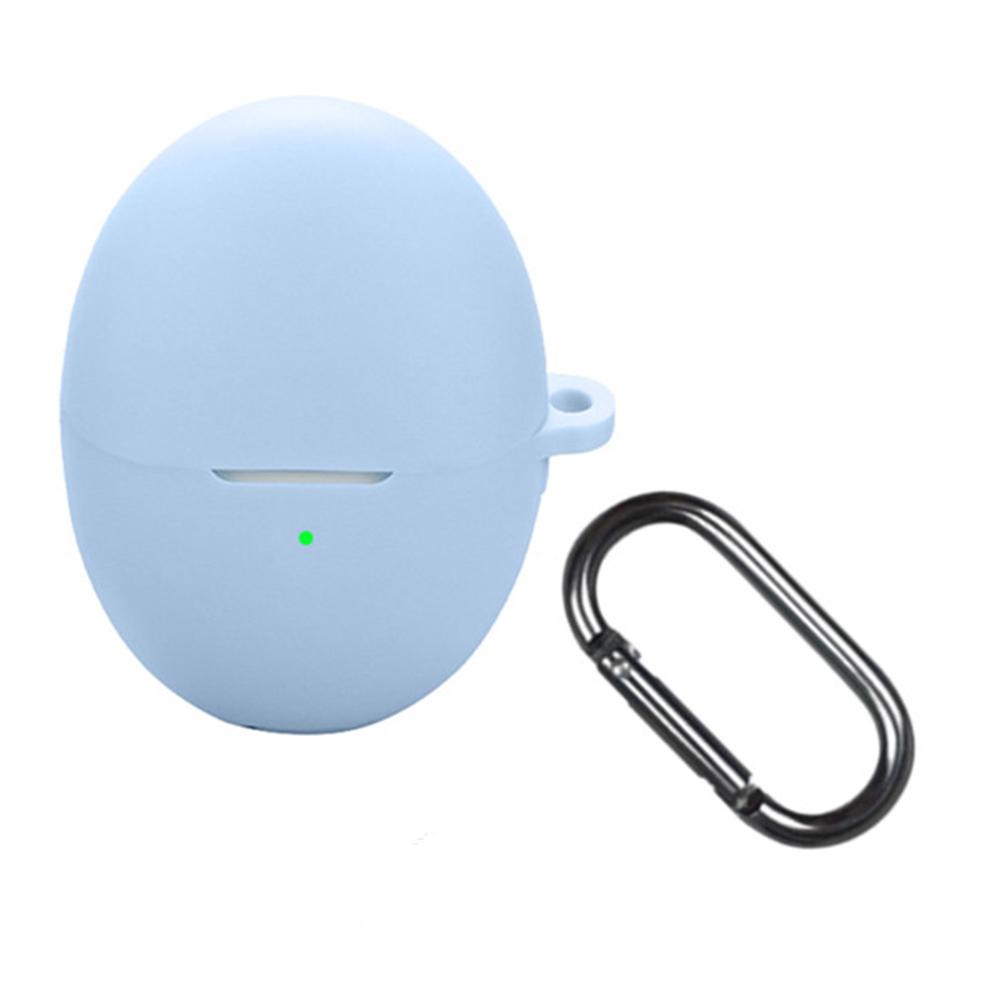 For Huawei FreeBuds 6 Silicone Case Wireless Earphones Protective Cover with Anti-Lost Buckle