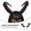 Cosplay Kafa Bandı Şeytan Öküz Boynuz Hairband Pu Cadılar Bayramı Şeytan Boynuzları Kafa Bandı Yenilik Erkekler