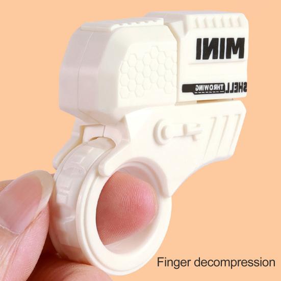 Shooter Spinner Ring Fidget Spielzeug mit 10 Weichgeschossen 2 Hülsen