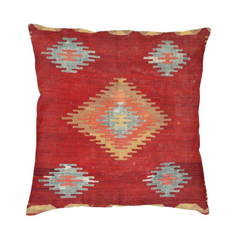 

Turkish Kilim Fantasy Magic Carpet Throw Pillow Cover Decoration Boho Bohemian Ethnic Persian Tribal Cushion Cover Pillowcover 45x45cm 18x18in