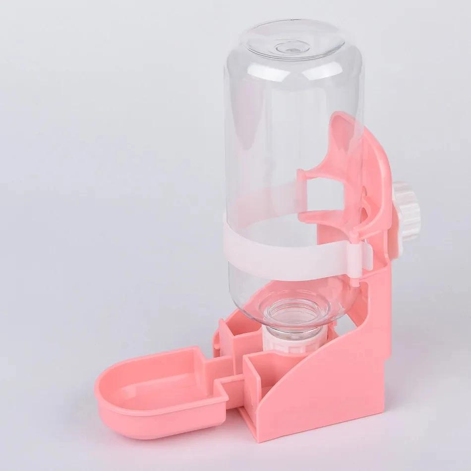 Automatischer Haustier-Wassspender Hängender Käfig Tränke für Kaninchen Katze Vögel Kleintiere 500ml