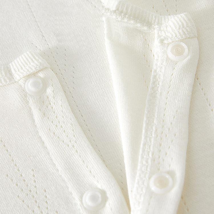 Newborn Baby Pure Cotton Rompers Infant Toddler Spring Summer Long-Sleeved Daily Jumpsuit Clothes for Boys and Girls Lightweight Cool Bodysuit
