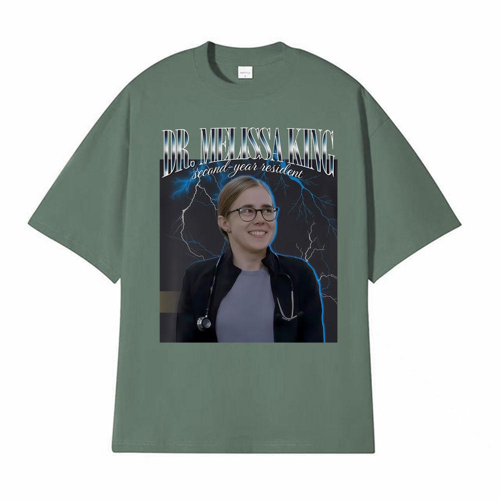 

Dr Melissa King Retro Vintage 90s Style Tshirt Men Women Clothing Harajuku Casual T Shirt Oversized Short Sleeve T Shirts Tops 4XL