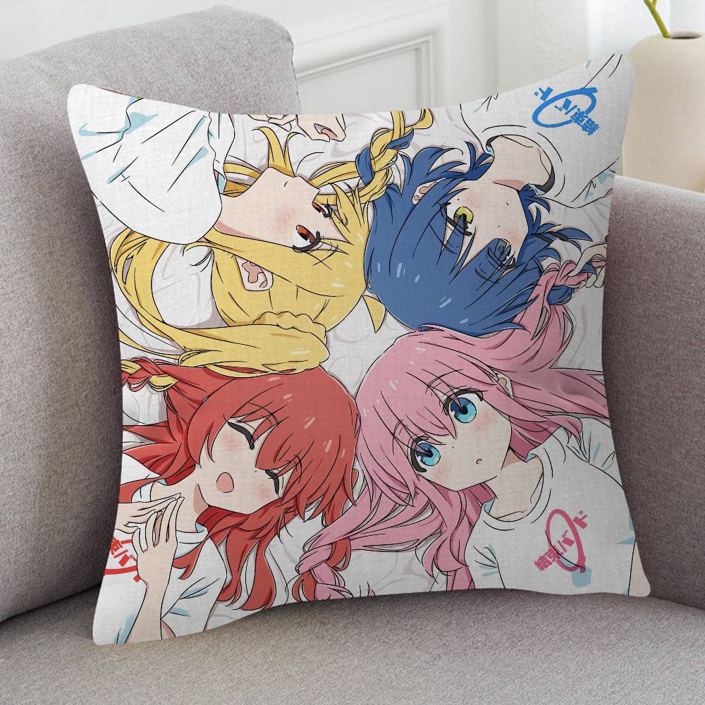 Anime BOCCHI THE ROCK! Pillow Case Soft Double Sided Print Sofa Cushion Cover Throw Pillow Covers