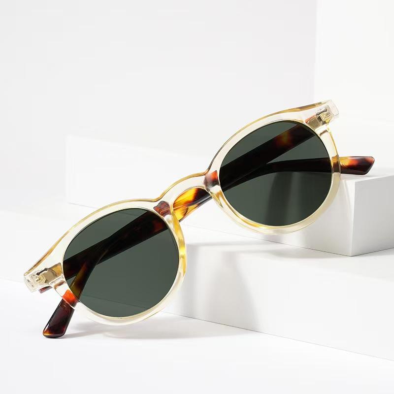 UV Protection Lightweight Comfortable Durable High Quality Retro Stylish High End Round Shaped Female Women Sun Glasses