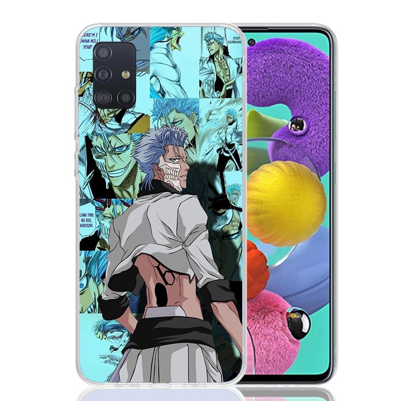 Grimmjow 6 Bleach Phone Case For Samsung Galaxy A52 A32 A22 A12 A02S A50S A30S A51 A31 AA71 Note 20 Ultra 10 S10 Plus Galaxy A52