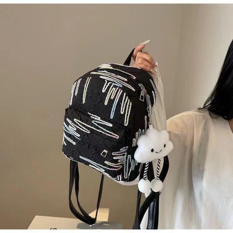 Adorable Mini Backpack for College Women's Spring Outings - Soft Girl Shoulder Bag