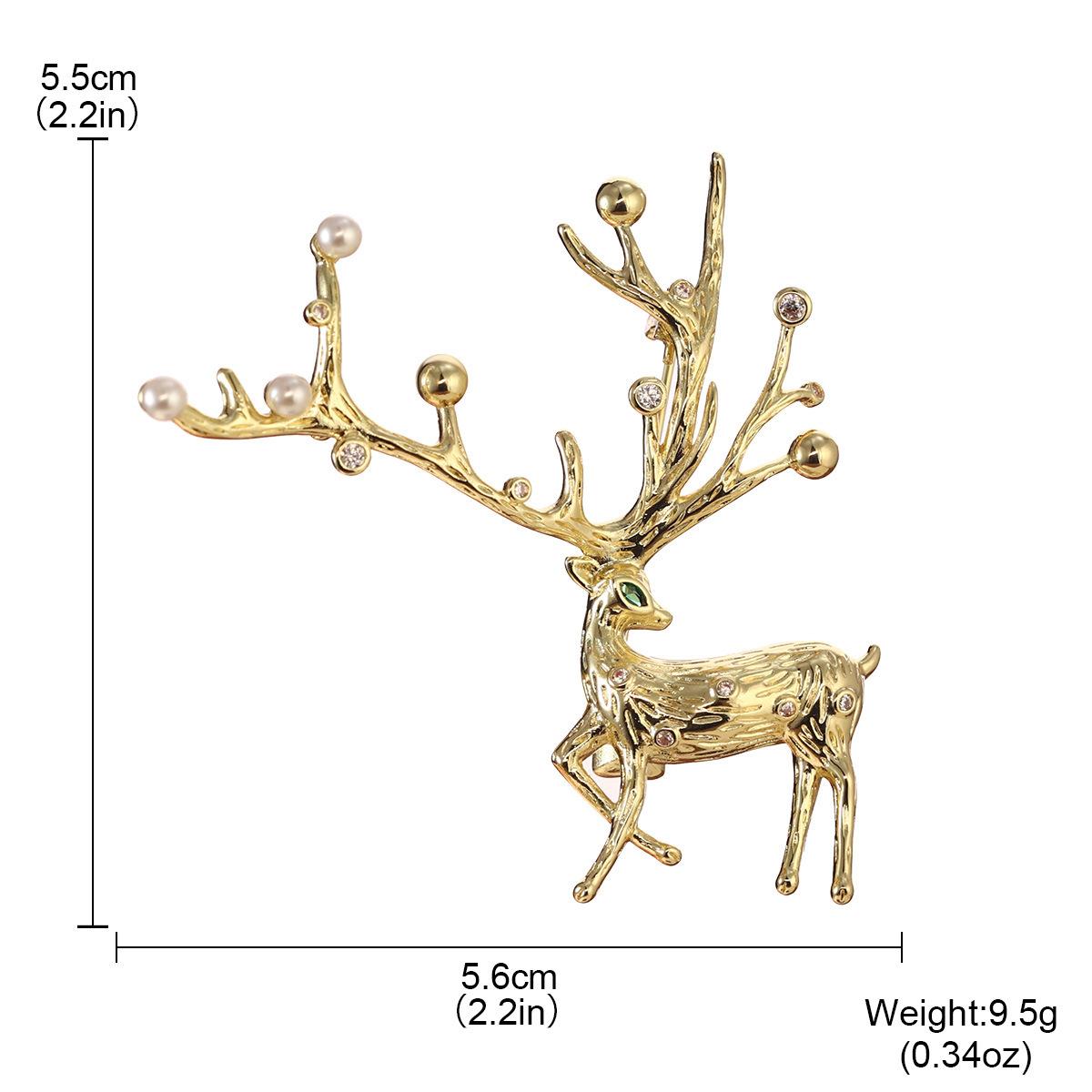 

New Year s niche brooch New Elk Christmas niche autumn and winter anti-light coat corsage accessories fashion clothing