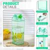 500/1000Ml Transparent Milk Bottle Water Box Square Coffee Juice Tea Cup Transparent Milk Storage For Outdoor Sports Camping Gym