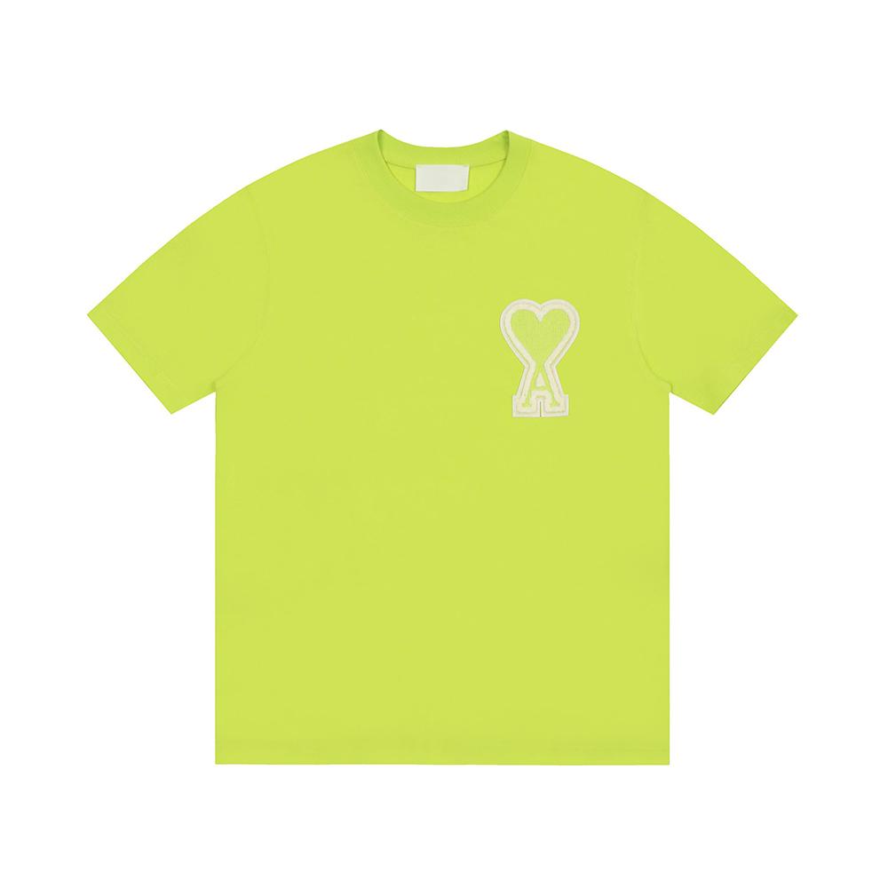 Sommer Neues Buchstaben Gewebtes Mikro-Etikett Reine Baumwolle Kurzärmeliges Lockeres Paar T-Shirt