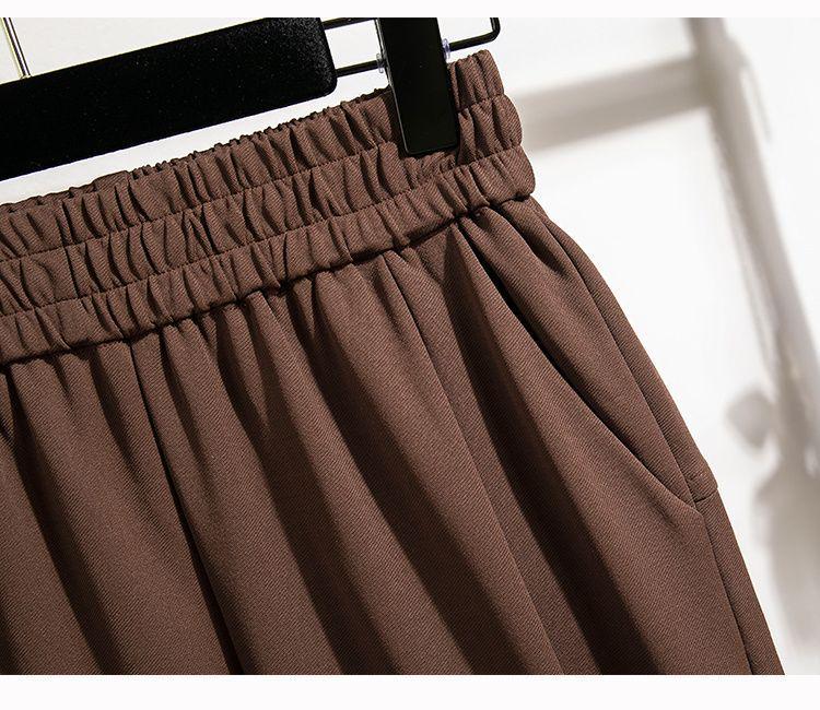 Retro Pear-Shaped Wide-Leg Harem Pants for Plus Size Women - Slimming Carrot Style