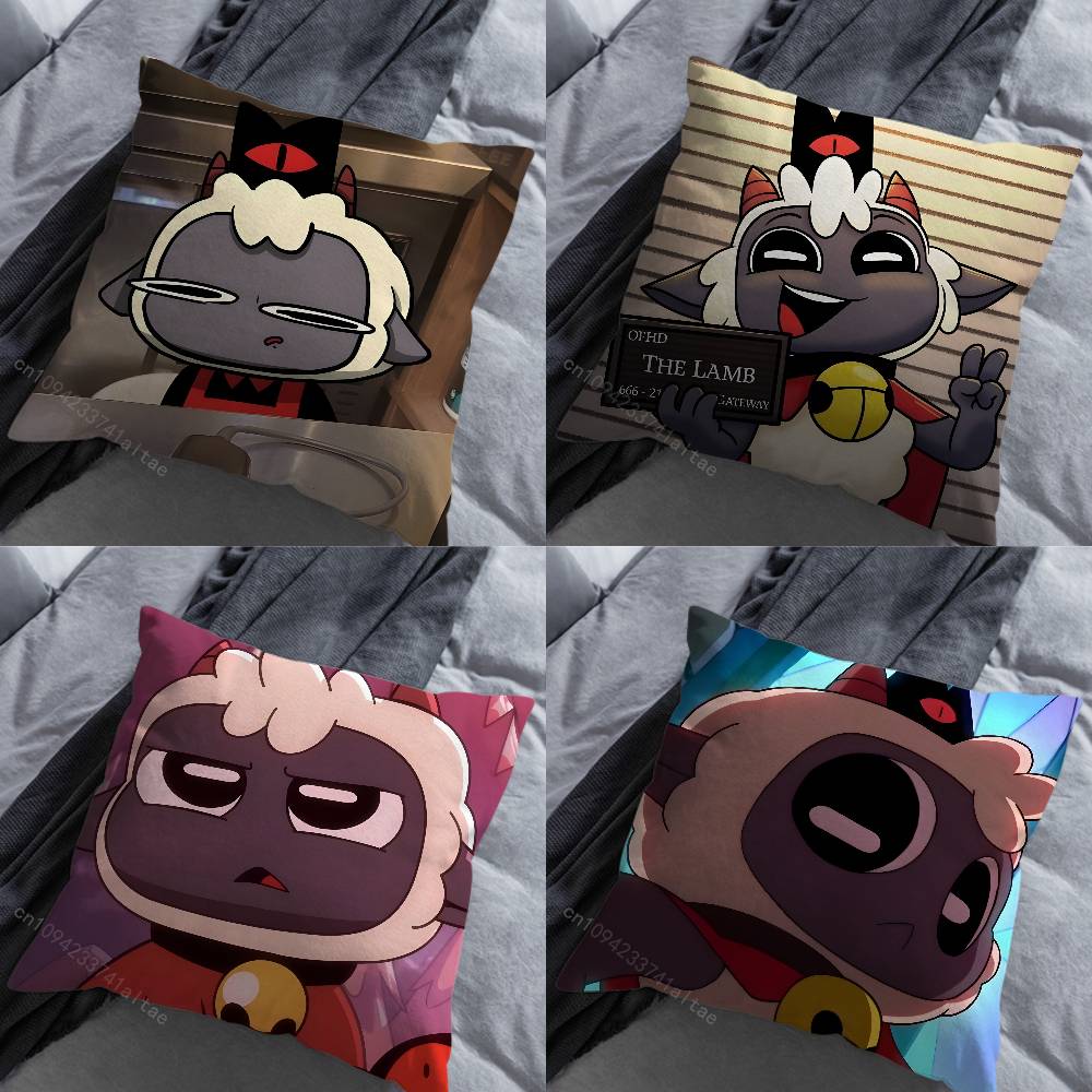 CCult of the LLamb Game Various Sizes Square Pillow Case For Car Home Bedchamber Decor Birthday Gift