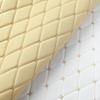 100x140cm Embroidery Quilted PVC Leather Fabric for Car Floor Mat Seat Decoration Faux Leathers Upholstery Wall Craft Material