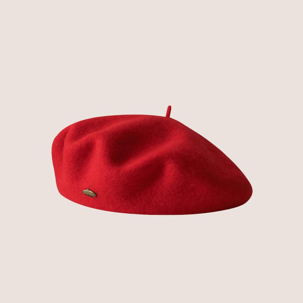 Autumn and Winter Woolen Beret Korean Wool Beret Girls Versatile British Retro Face Little Painter Hat