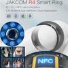 Jackcom R4 Smart Ring Wearable Device NFC Magic Ring Waterproof Health Men Women Ring Jewelry for IOS Android Phone Black Ring