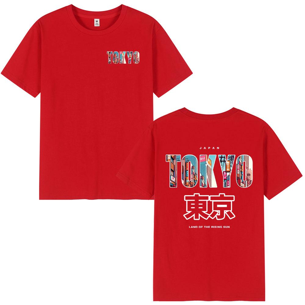 Japan Tokyo Printed T Shirts Unisex Women Clothing Fashion Vintage Short Sleeve Tshirt 100 Cotton Short Sleeve T Shirt Streetwear