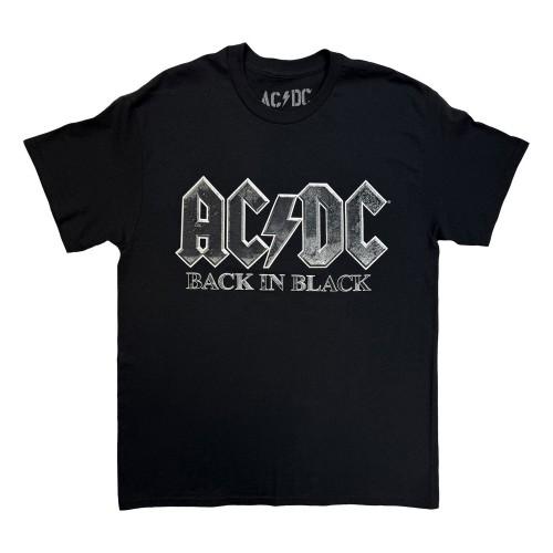 AC/DC Unisex Adult Back In Black EU Tour Â´25 Back Print T-Shirt