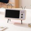 Phone Holder Speaker Support Stand Non-slip Music Player Retro TV Mobile Phone Holder