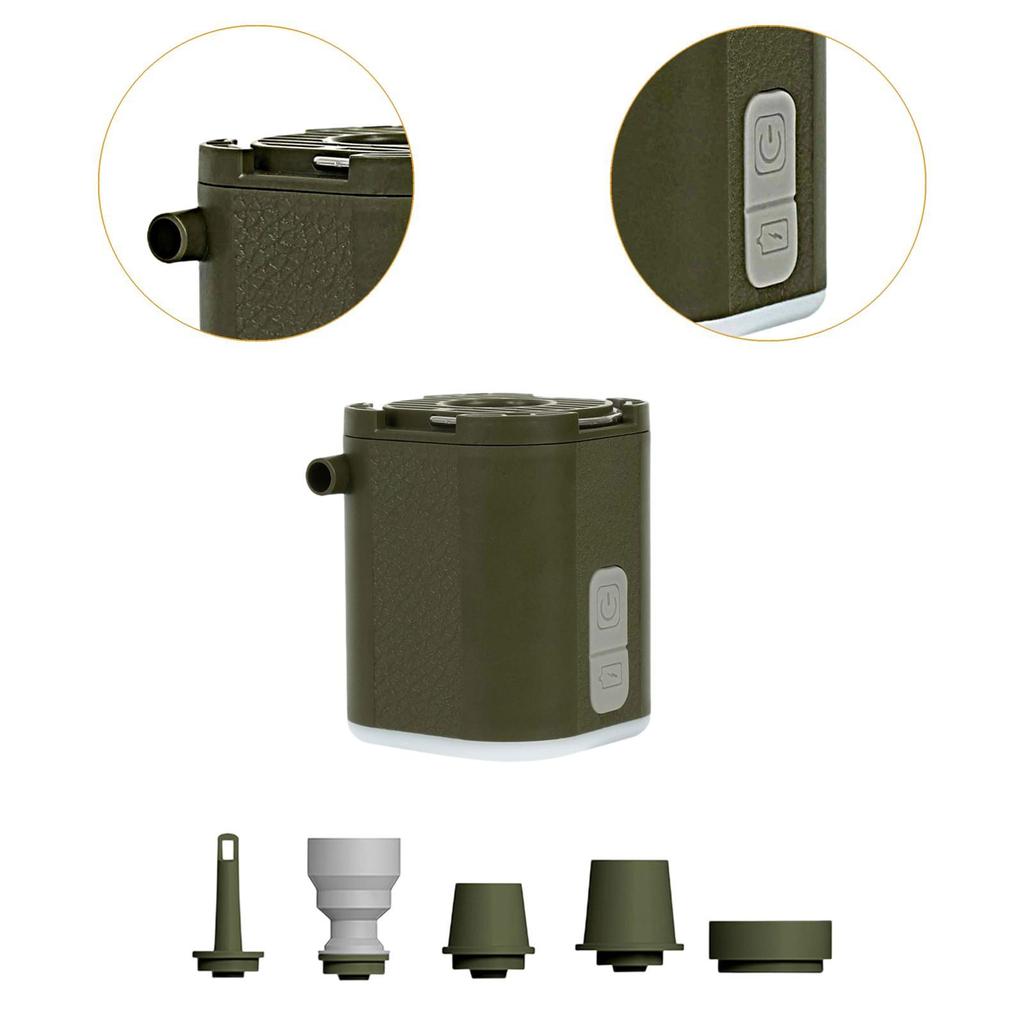 Electric Air Pump for Inflatables with Light Type C Port for Sleeping Pads