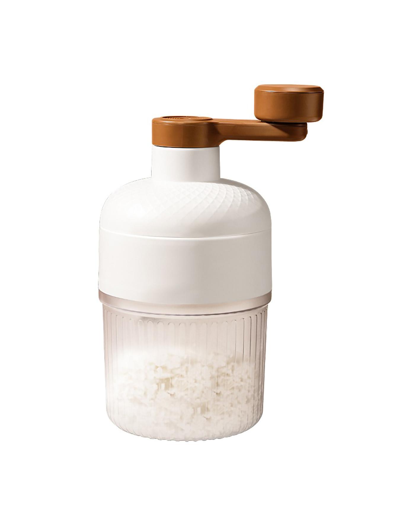 

Простая ручная бритвенная машинка Летняя домашняя маленькая ручная бритвенная машинка самодельная машинка для колки льда белый