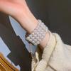 Retro Zircon Cat Pearl Bracelet: Elegant, Fashionable, and Versatile Jewelry for Women.