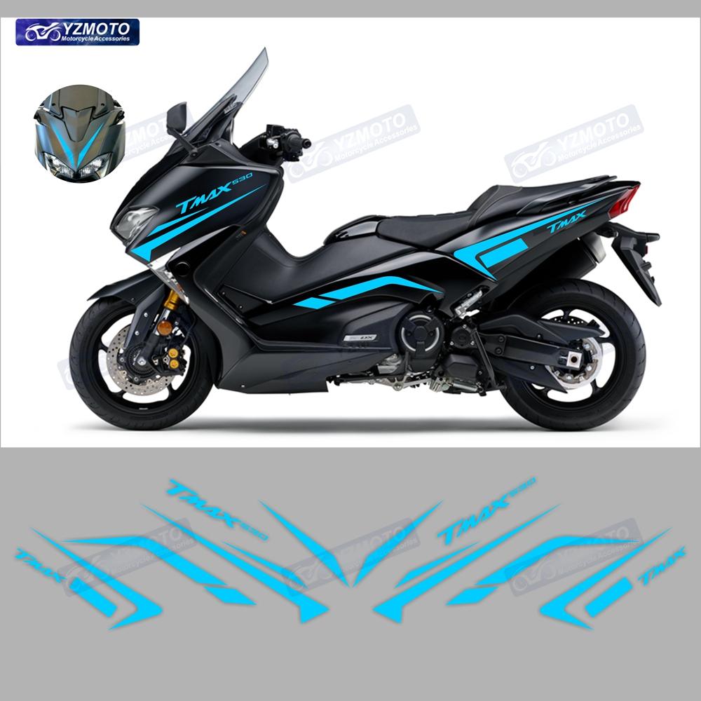 For Yamaha TMAX530 2017 2018 2019 TMAX Motorcycle Accessories Full Car Racing Fairing Sticker Waterproof Body Decal Stickers Kit