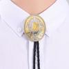 Distinctive Men's Leather Bolo Tie Men Leather Rodeos Necktie Garment Accessory for Parties And Casual Wear