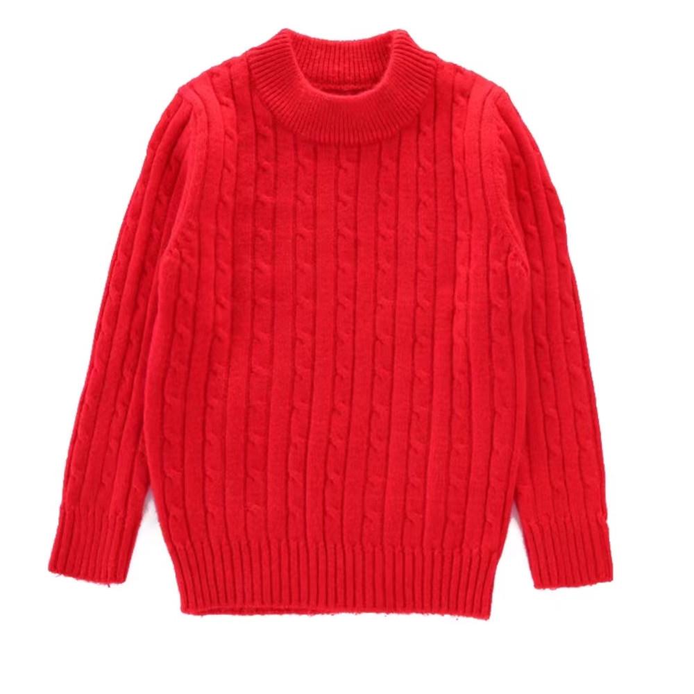 

Children s Cashmere Sweater: Boys and Girls Thick Knitted Pullover for Autumn and Winter 90 cm