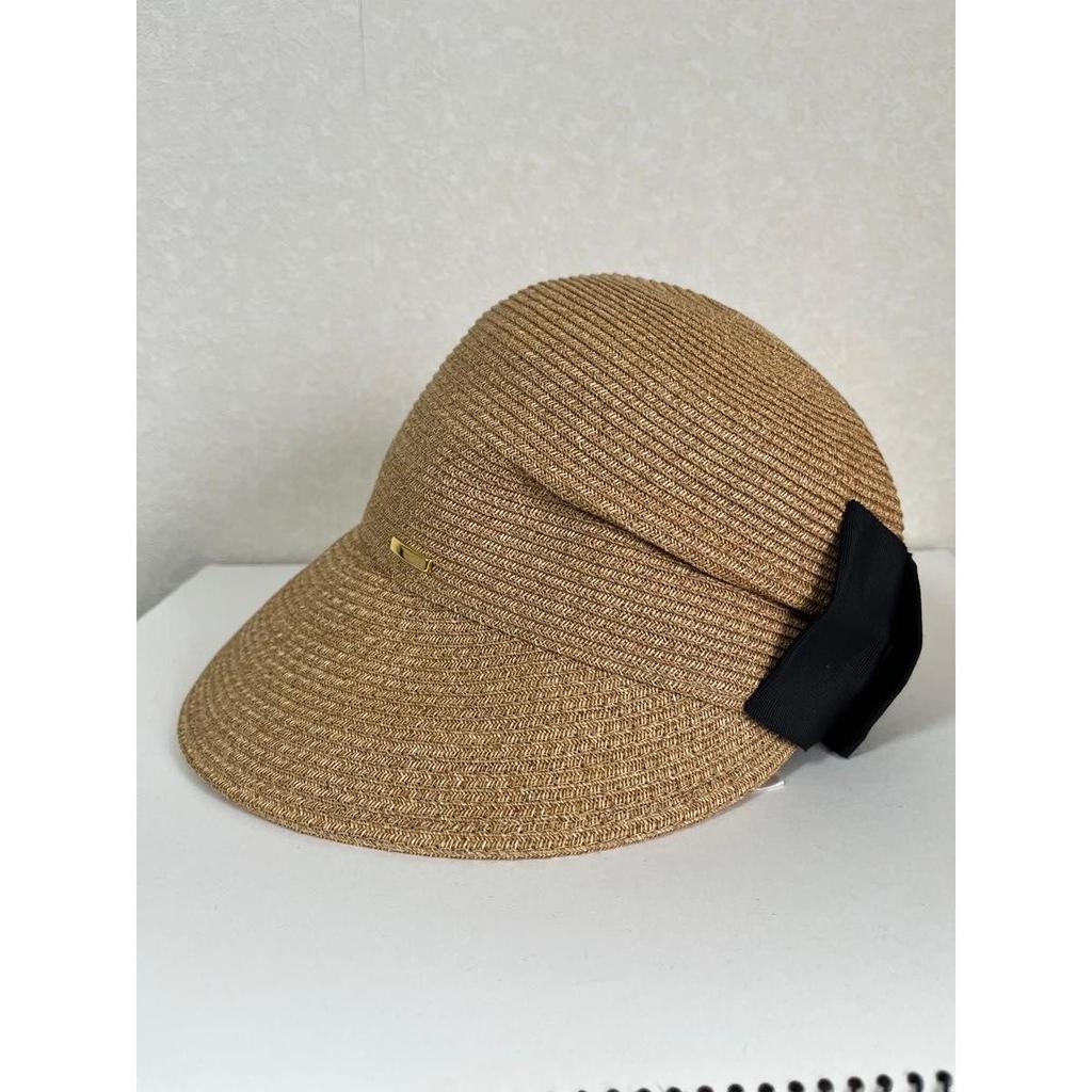 Used CA4LA SUNSHINE3 Casilla Casquette Sun Visor Hat Ribbon Beige 58cm Made in Japan 15.950