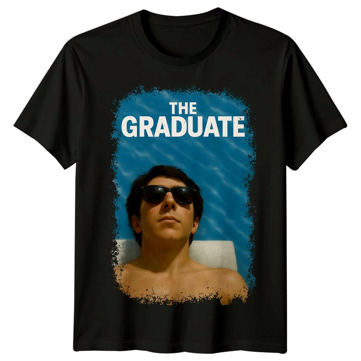 

The Graduate (1967) Movie Poster Inspired 100% Cotton T-shirt Mens Tees Top Retro 80s Tee M