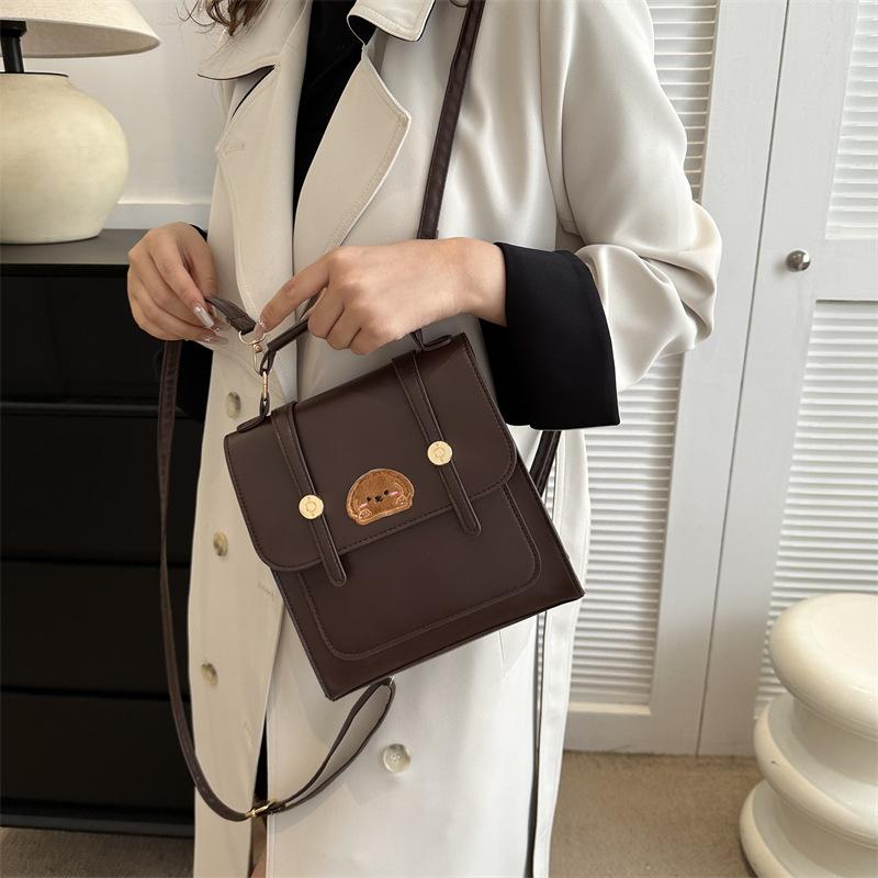 Retro Texture Fashion Bag Women's 2025 New Autumn and Winter Casual Commuting Backpack Niche Design Messenger Bag