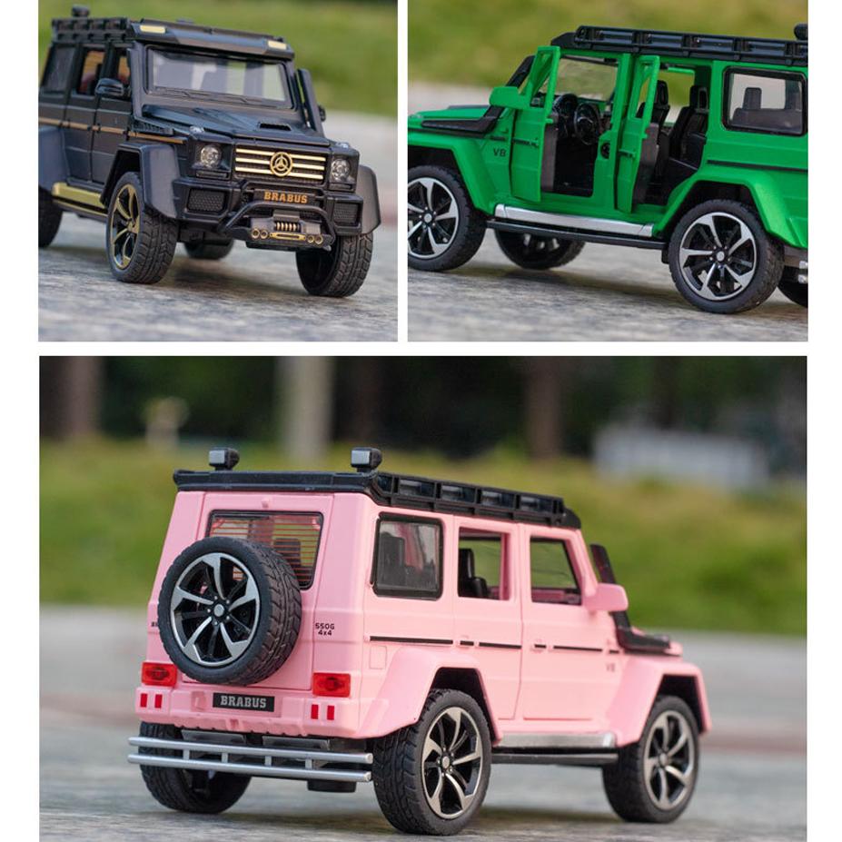 Model de mașină Benz G550 la scară 1/32 de jucărie, mașină de jucărie cu tragere înapoi cu sunet și lumină pentru copii mici, băieți, fete, colecție de cadouri