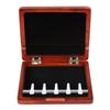 Portable Bassoon Reed Organizer Case Portable Wood Storage Box Reed Holder Protective Case Wood Texture for 5 Reed