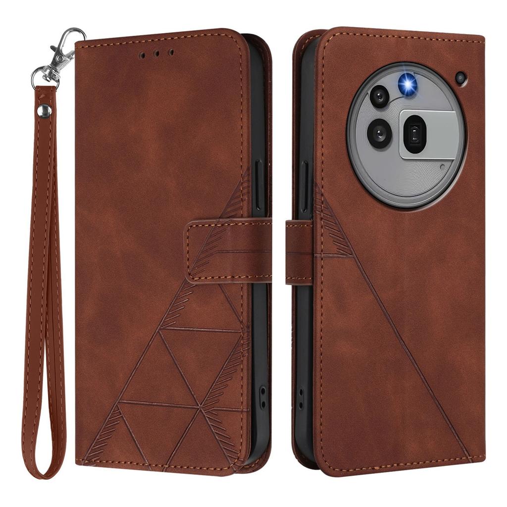 For Nothing Phone (3a) Pro Leather Case with Hand Strap Wallet Stand Phone Cover