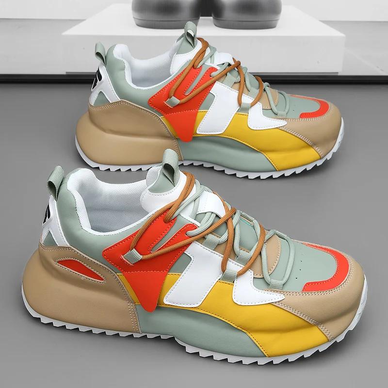 Modische klobige Turnschuhe für Herren, Winter, Plüsch, warme Schneeschuhe, modisch, lässig, Obermaterial aus Mikrofaserleder, erhöhte interne Plattform, Sportschuhe