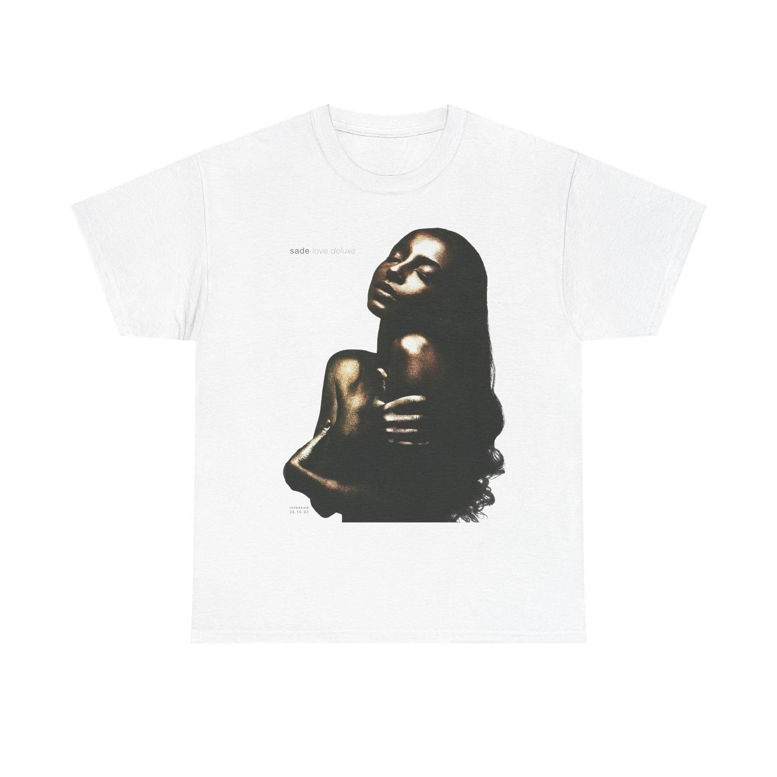 Sade Adu Love Deluxe album White Tee-Tshirt 2XL