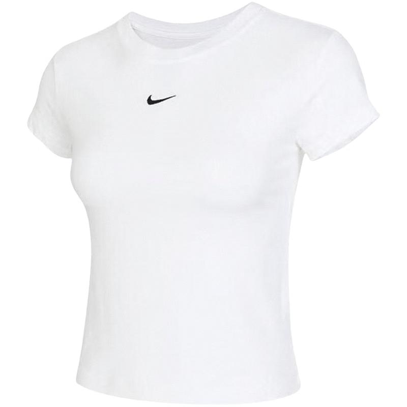 NIKE Women s Chill Knit Mid-Crop T-Shirt M