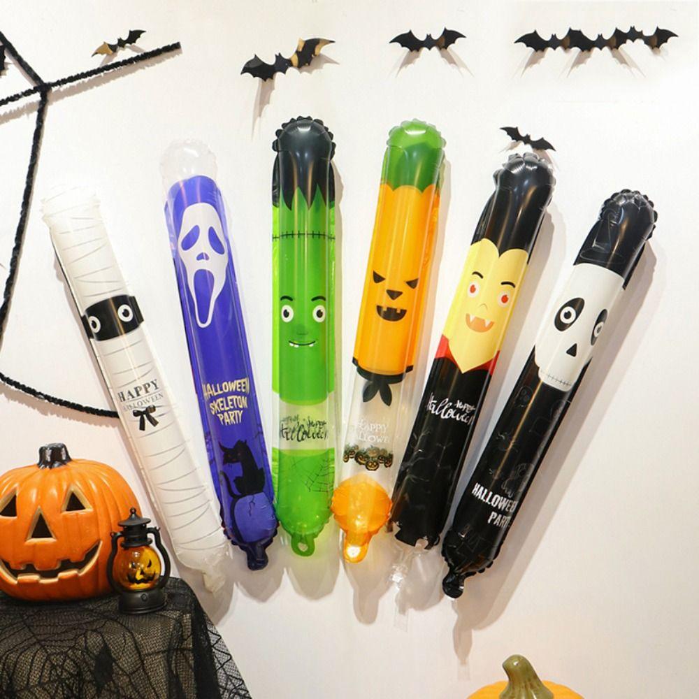

Spider Pumpkin Ghost Balloons Inflatable Halloween Balloon Stick Ghost Festiva