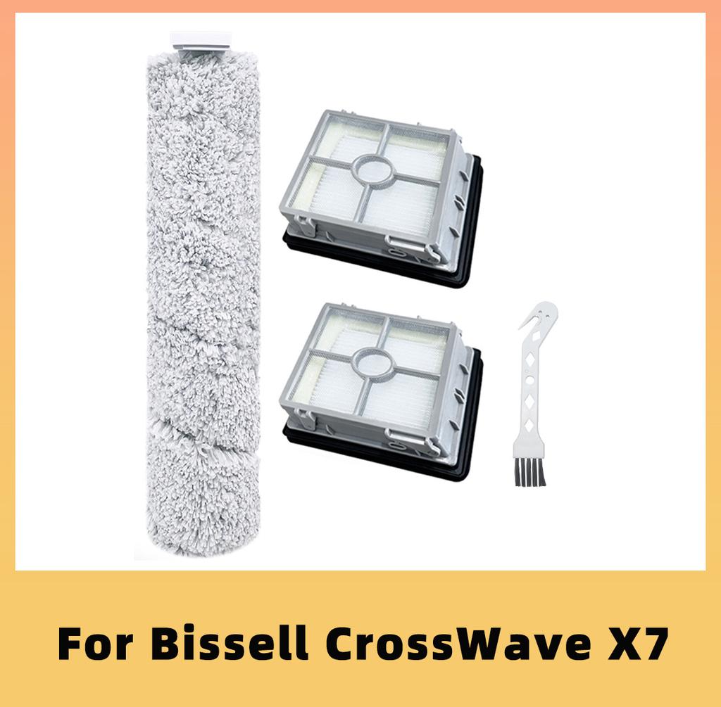 For Bissell Crosswave X7 3011 3055 3276A 3277 Vacuums Spare Parts Accessories Main Roller Brush Hepa Filter