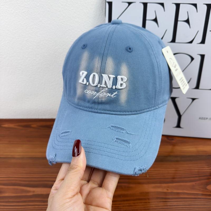 Spring And Summer Embroidery Letter Soft Top Baseball Cap Men And Women Versatile Couple Face Cap Sun Hat Adjustable небесно-голубой