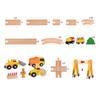 Wooden Hanging Tower Track Set Is Compatible With All Brands Of Railway Toys Road Accessories Assembly For Children Gifts PD60