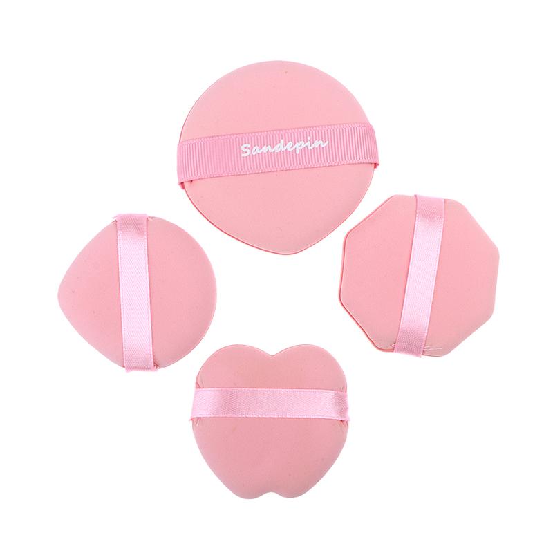 1/4Pcs Strawberry Cookie Puff Professional Air Cushion Puff Concealer Foundation Puffs Wet And Dry Use Puff Makeup Sponge